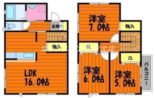 サンライト酒津　Aの物件間取画像